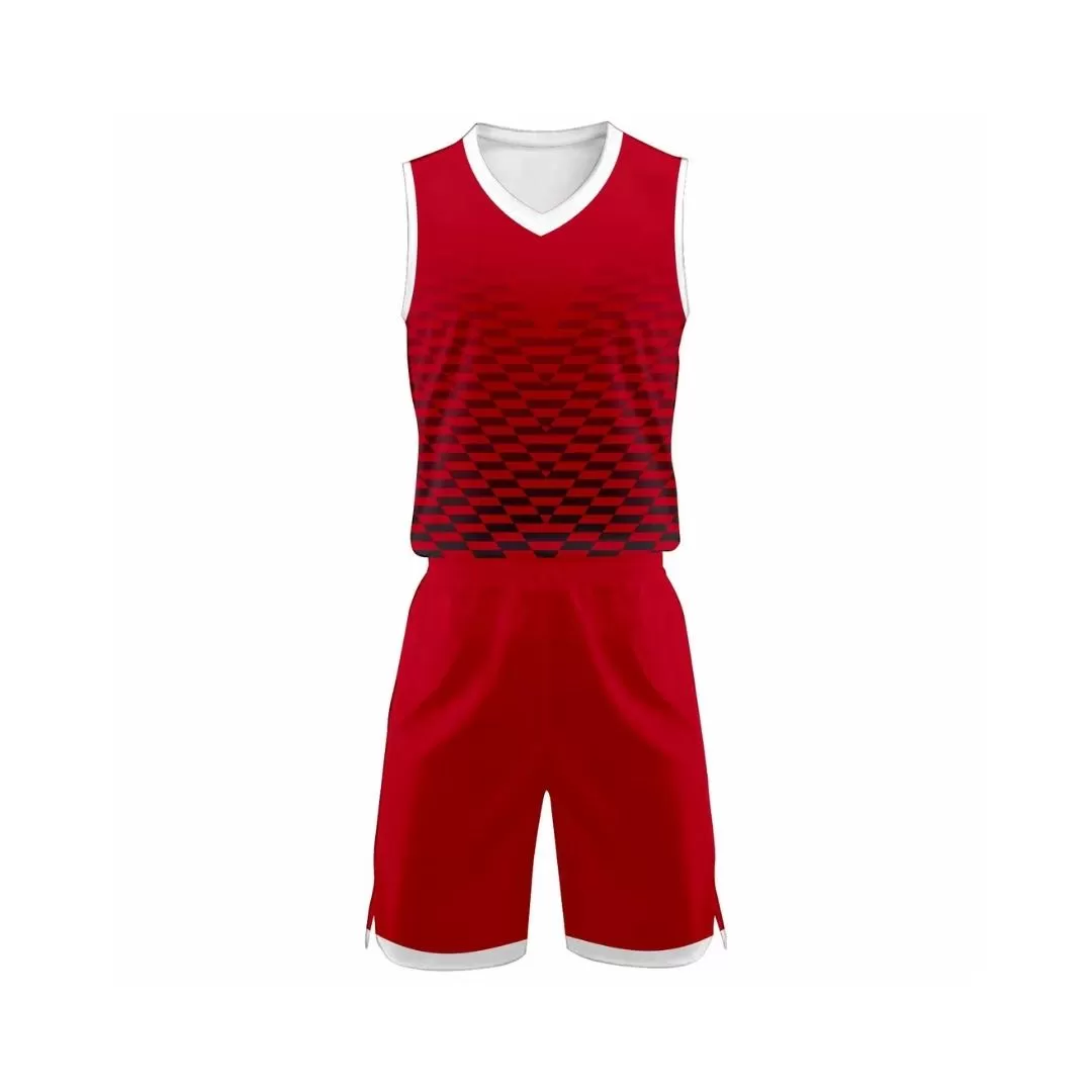 Diseñar Camisetas Baloncesto Ribut Rojo - teamcustomshop